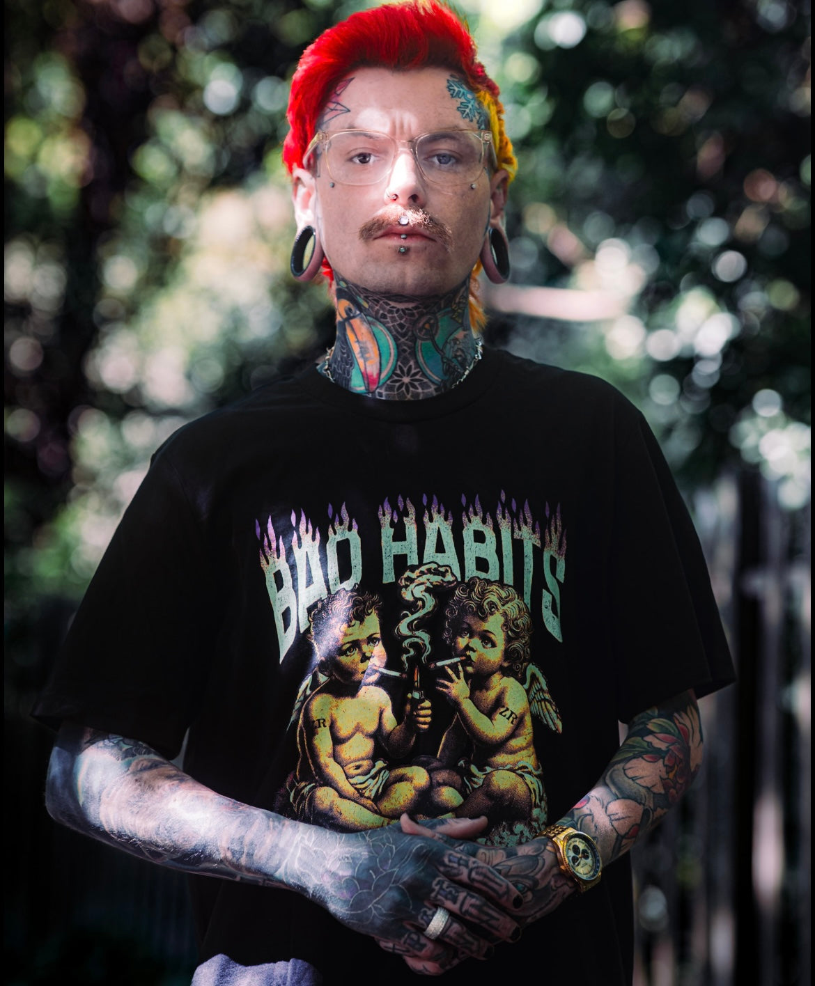 BAD HABITS- DIE HARD TEE