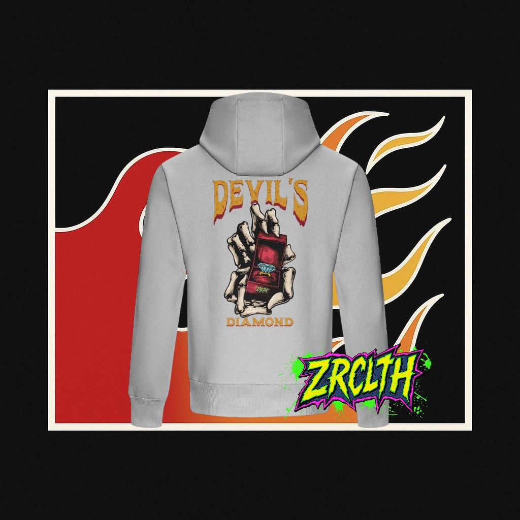 The Devils Ring boxy grey hoodie