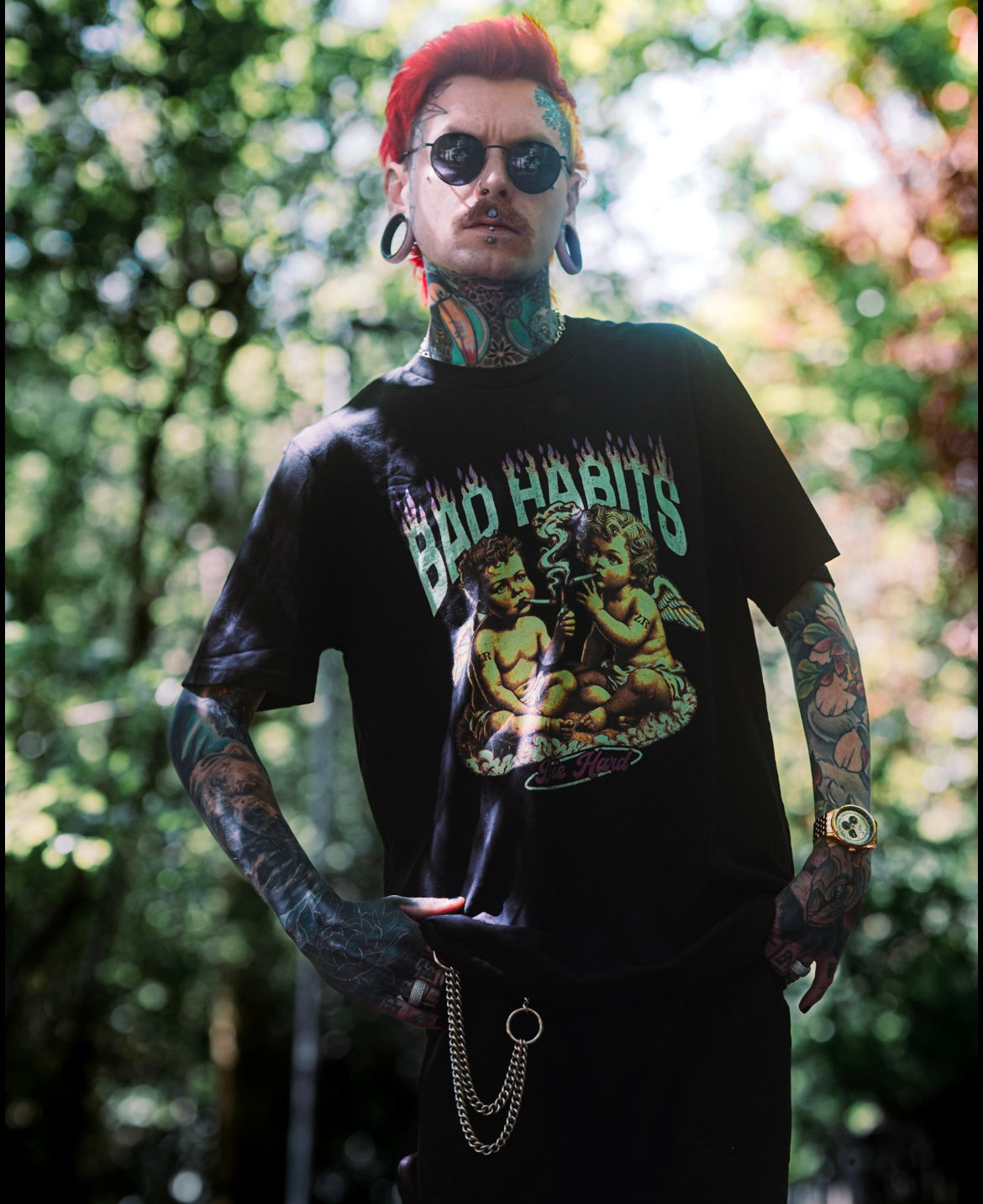 BAD HABITS- DIE HARD TEE